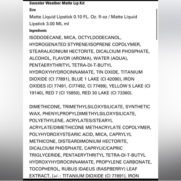 NWT KYLIE COSMETICS Mini Lip Kit Sweater Weather exclusive Ulta - Picture 6 of 8